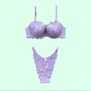 Victoria’s Secret Dream Angels Lilac Lingerie Set